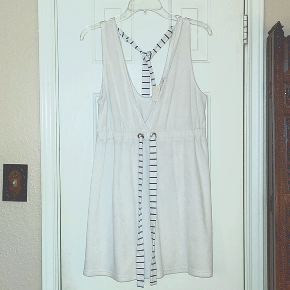Miken Swimsuit Cover-up, White, Size XL